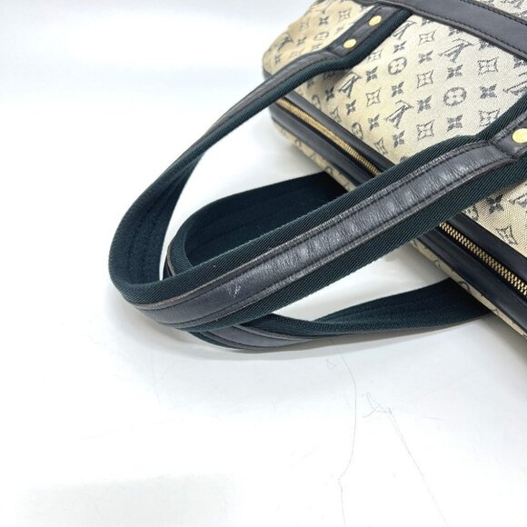LOUIS VUITTON Josephine GM Hand Bag Monogram Mini Canvas Navy - Picture 7 of 16